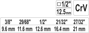Yato Klucz sztorcowy 1/2" do współpracy z grzechotką YT-03315 (YT-03316) 4