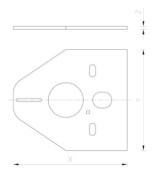 Hydroland Mata uniwersalna pod miskę wisząca WC 420x372x5mm (E-692917) 2
