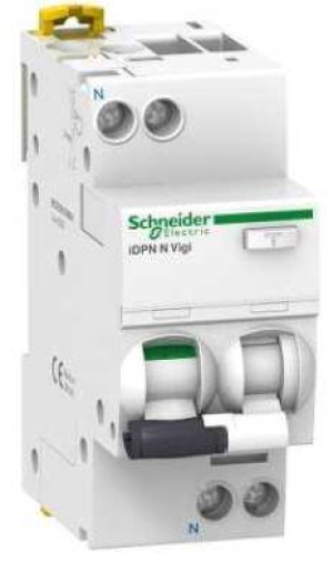 Schneider Wyłącznik różnicowo-prądowy z członek nadprądowym 32A 30mA typ A 1-polowy +N - A9D32632 1