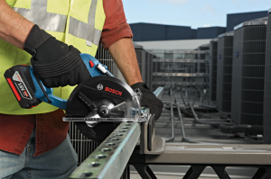 Pilarka tarczowa Bosch Akumulatorowa pilarka tarczowa GKM 18V Li 2x4,0Ah Professional (06016A4000) 5