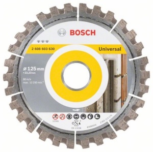 Bosch Tarcza tnąca diamentowa Best for Universal 125 x 22mm - 2608603630 1