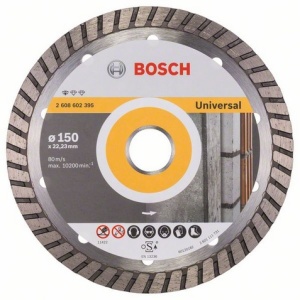 Bosch Diamentowa tarcza tnąca STANDARD FOR UNIVERSAL TURBO 150x22,2mm 2 608 602 395 1