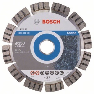 Bosch Tarcza tnąca diamentowa Best for Stone 150 x 22mm - 2608602643 1