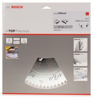 Bosch Tarcza pilarska Top Precision Best for Wood 250 x 30mm 80z - 2608642113 2