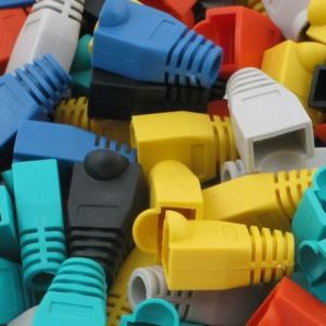 NetRack osłonka na wtyk RJ45 8p mix kolorów (100 szt) (105-86) 2