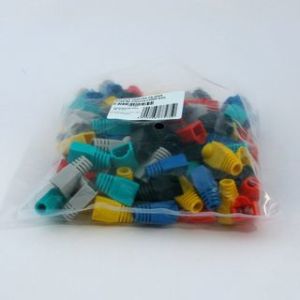 NetRack osłonka na wtyk RJ45 8p mix kolorów (100 szt) (105-86) 3