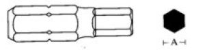 Jonnesway Końcówka ampulowa 8x75mm 6-kątna 10mm D175H80 1