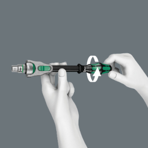 Wera Grzechotka z obrotową głowicą 1/4" 152mm (05003500001) 5