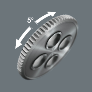 Wera Grzechotka z obrotową głowicą 1/4" 152mm (05003500001) 6