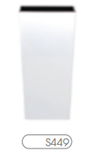 Prosperplast Doniczka URBI SQUARE 140mm biała - DURS140-S449 2