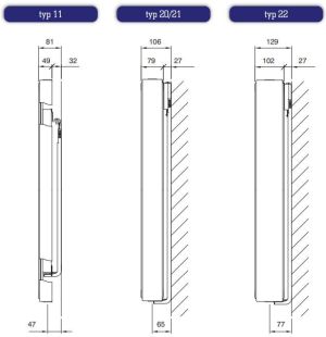 Stelrad Grzejnik Vertex Style typ 22 2200 x 600mm 2045W 5