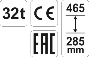 Yato Podnośnik hydrauliczny słupkowy 32T - YT-17008 3