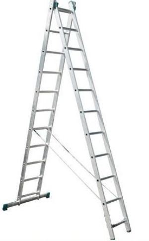 Aloss Drabina aluminiowa uniwersalna 2 x 7 stopni 3,14m (7507) 1