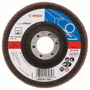 Bosch Listkowa tarcza szlifierska X551 P80 115mm wygięta (2608606754) 1