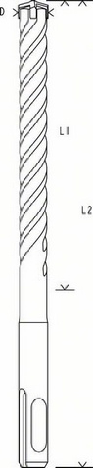 Wiertło Bosch do betonu SDS+ 14mm  (2608833819) 2