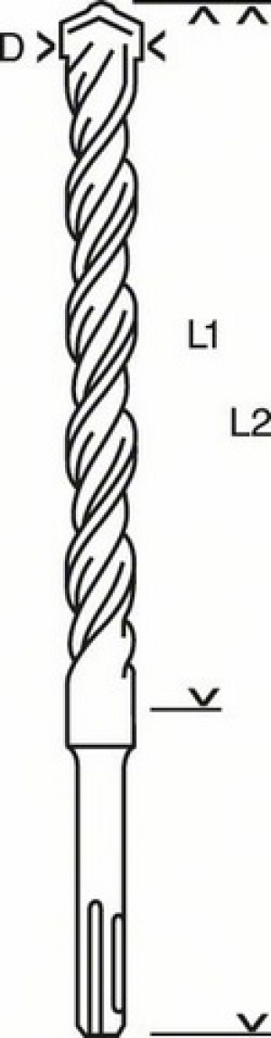 Wiertło Bosch do betonu SDS+ 22mm  (2608831058) 3