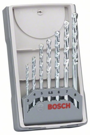 Wiertło Bosch do betonu walcowe 7 4 5 3 6 8 55mm zestaw (2607017035) 1