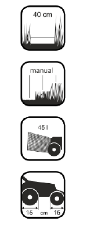 Kosiarka spalinowa NAC Kosiarka spalinowa 3KM 40cm z koszem 45L (LP40-300-PL-DE) 2