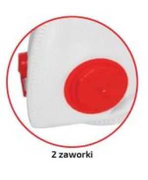 Dedra Półmaska przeciwpyłowa z 2 zaworkami FFP1 1 szt. CE (BH1073) 2