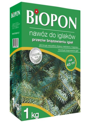 Biopon Nawóz granulowany do iglaków przeciwko brązowieniu igieł 3kg (1056) 1