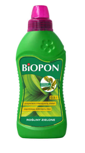 Biopon Nawóz w płynie do roślin zielonych przeciw chlorozie 0,5L (1215) 1