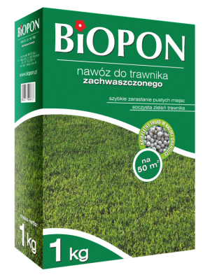 Biopon Nawóz granulowany do traw zachwaszczonych 1kg (1131) 1