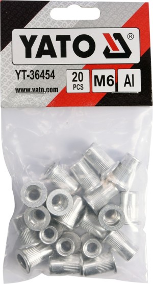 Yato Nitonakrętki aluminiowe M6 20szt. (YT-36454) 3