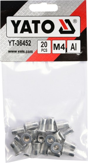Yato Nitonakrętki aluminiowe M4 20szt. (YT-36452) 3