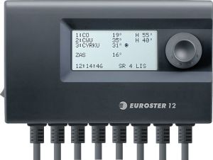Euroster Elektroniczny sterownik przeznaczony do 3 urządzeń w instalacji grzewczej (12) 1