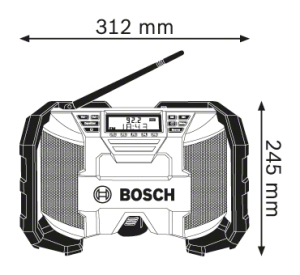 Radio budowlane Bosch Radio budowlane GML 10,8 V-LI akumulatorowe (0.601.429.200) 2