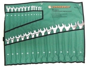Jonnesway Zestaw kluczy płasko-oczkowych 6-32mm 26szt. (W26126SA) 1