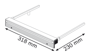 Bosch Prowadnica równoległa Parallel guide do GKT 55 GCE Professional 318 x 230mm (1600Z0000X) 2