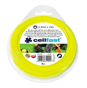 Cellfast Żyłka tnąca gwiazdka 2,4mm x 15m (35-021) 1