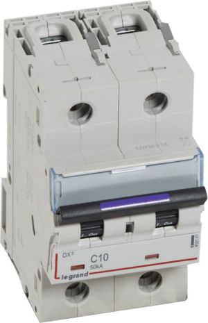 Legrand Wyłącznik dwubiegunowy 10A 50kA DX3 (410147) 1