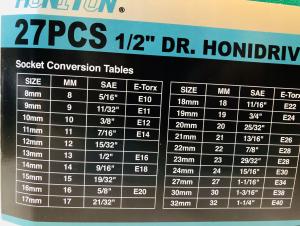 Zestaw narzędzi Honiton 27 el. (H4027) 8