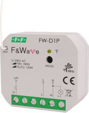 F&F Ściemniacz uniwersalny 230V do puszki podtynkowej 60 (FW-D1P) 1