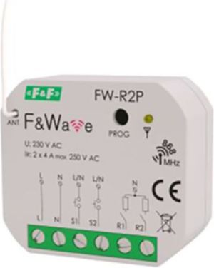 F&F Przekaźnik bistabilny podwójny P/T 85÷265V AC/DC - (FW-R2P) 1