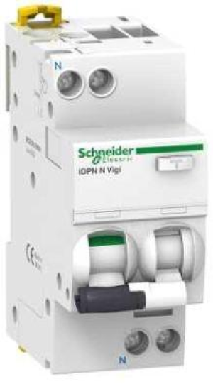 Schneider Wyłącznik różnicowo-prądowy z członek nadprądowym 20A 30mA typ A 1-polowy +N (A9D56620) 1