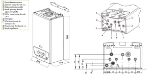 Piec gazowy De Dietrich De Dietrich Kocioł kondensacyjny 2-funkcyjny MCR Home 20/24 M (7650937) 2
