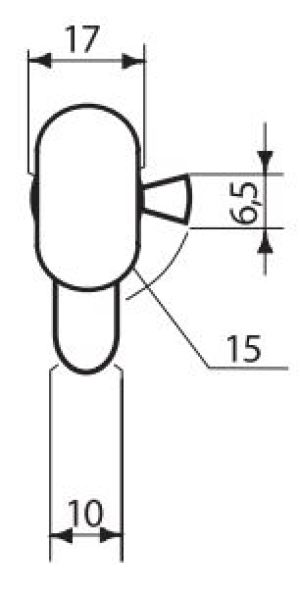 Gerda Wkładka mosiężna bębenkowa z gałką 30/50mm 3 klucze (0WKE1G03050.98030P) 4