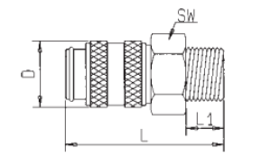 RECTUS Szybkozłącze 1/4"  (11970) 2