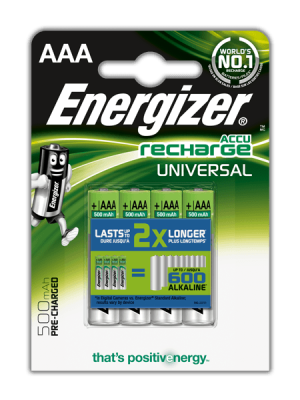 Energizer Akumulator Universal AAA / R03 500mAh 4 szt. 1
