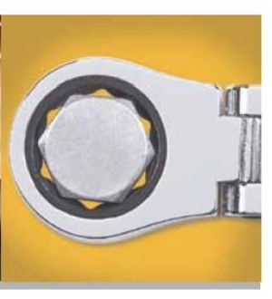 SATA Klucz płasko-oczkowy z grzechotką i przegubem 19mm (46410) 6