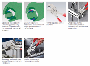 Knipex Szczypce nastawne 180mm (8603180) 3