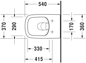 Miska WC Duravit DuraStyle Rimless wisząca (2551090000) 2