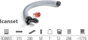 Prosperplast Zestaw doprowadzający deszczówkę z rynny do zbiornika Ican Set (ICANS1-S443) 3