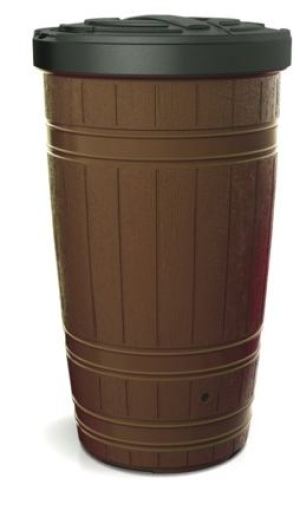 Prosperplast Pojemnik na deszczówkę WoodCan 265 l brązowy 1