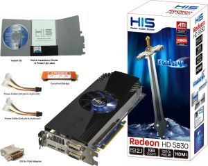 Karta graficzna HIS HD5830 1GB GDDR5 iCooler x5 Turbo 840/4400 (H583FNT1GD) 1