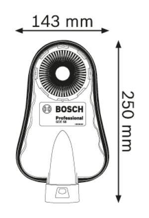 Bosch Przystawka do odsysania pyłu GDE 68 Professional (1600A001G7) 2