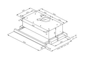 Okap Amica Okap szafkowy 60cm biały (OTS615W) 3